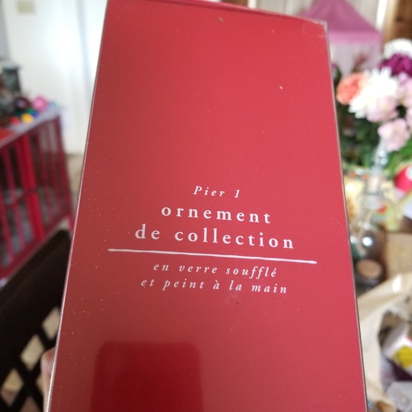 Pier 1 moose  reindeer Christmas mercury moveable  ornament - Picture 5 of 9